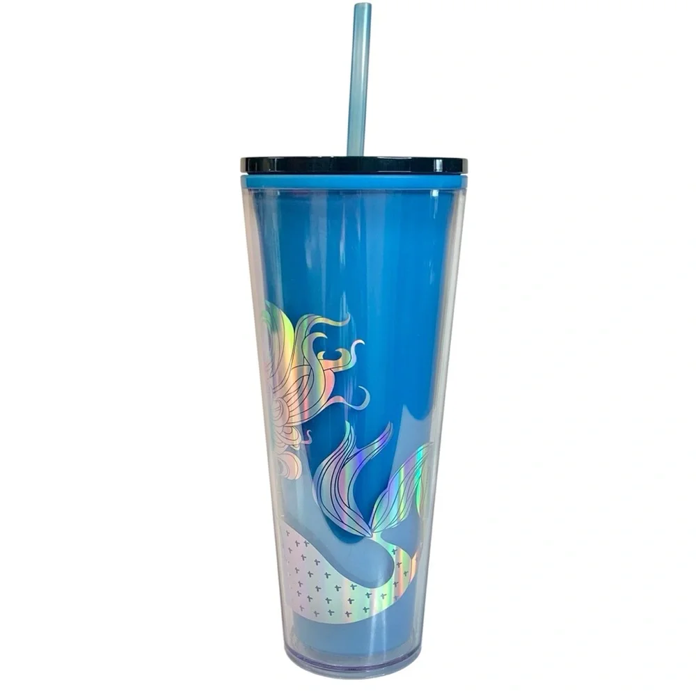 STARBUCKS 2021 Christmas Holiday Iridescent Siren Color Changing 24oz Tumbler